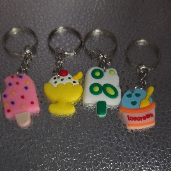 Colorful Dessert Keychains Set - Picture 3 of 3